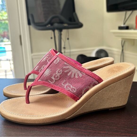 UGG Solena Wedged Heels- Sandals Women’s 8 - Picture 11 of 11